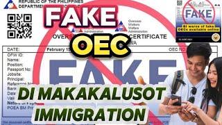 OFW PURPOSE OF TRAVEL SA ETRAVEL DAPAT HINDI FOR VACATION/ FAKE OEC DIMAKAKALUSOT