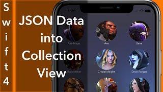 JSON Data into Collection View with Images(Swift 4 + Xcode 9.0)