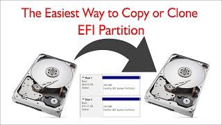 Easy way to Copy or Clone EFI partition (The Easiest Method)