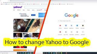 How to change homepage from yahoo to google chrome