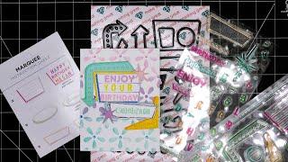 Diamond Press "Marquee" Stamp & Die Set Review Tutorial! What Fun & Quirky Designs!