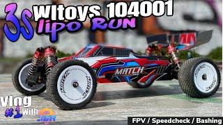 Ⓜ️ Wltoys 104001 3s lipo Speedcheck and Bashing with Adi JSR RC Vlog #1