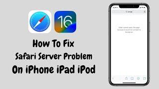 IOS 16 How To Fix Safari Can't Connect To Server On iPhone iPad iPod - Fix Safari Server Issue