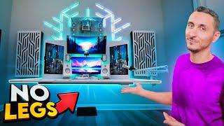 I Built The Ultimate Floating Desk Setup - Full Setup Tour