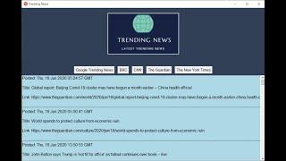 Project: Trending News App using Python