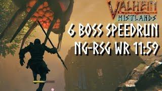 HOT! [Former WR 11h 59m] NG-RSG Post Mists All Bosses Edit - Valheim Speedrun