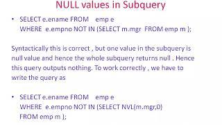 Oracle DB- Subqueries, EXISTS, WiTH Operator