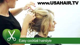 Easy сocktail hairstyle. parikmaxer TV USA