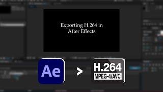 How to make H.264 and Transparent background in After Effects Quickly !