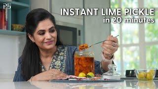 Instant Lime Pickle in 20 minutes I Nimbu ka Achar I नींबू का तीखा अचार I Pankaj Bhadouria