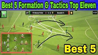 Best 5 Formation & Tactics in Top Eleven 2024 among 4 Defender formations