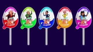 Motu Patlu Colors Learn Colorful Kinder Joy Lollipops Finger Family Song Nursery Rhyme