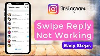 Instagram Message Swipe Reply Not Working | Instagram Reply Option Not Showing