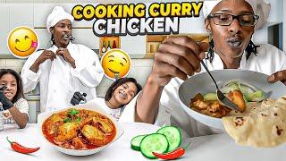 Cooking Curry Chicken