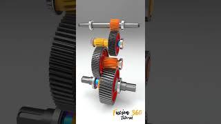 Helical Gearbox #cad #solidworks #engineering #mechanical #mechanism #fusion360 #gear