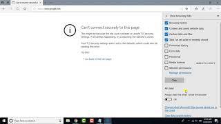 Solved: can’t connect securely to this page IE11 or Microsoft edge in windows 10 [FIX]