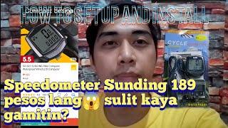 Murang speedometer Sunding SD-581 bike computer | How to setup and install