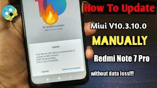 How To Update Miui V10.3.10.0 Manually Without data loss