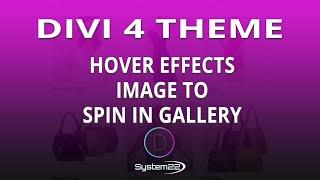 Divi Theme Hover Effects Image To Spin In Gallery