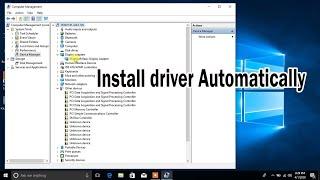 How to Automatically install missing driver on any Laptop