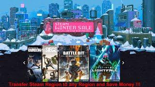 How to Transfer Steam Region Winter Sale Discount