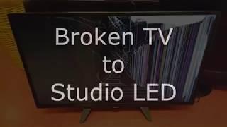 DIY Studio LED Lamp from a broken LED TV