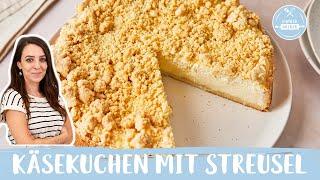 Käsekuchen mit Streusel  | Omas Klassiker | Streuselkuchen mit Quarkfüllung | Einfach Backen