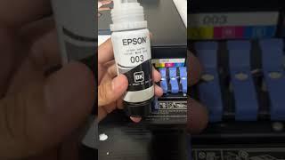 Quick tutorial on how to refill the ink of Epson L3250 printer. #printingservice #printingbusiness