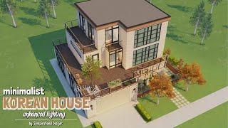 MINIMALIST KOREAN HOUSE (enhanced lighting)| The Sims Freeplay | House Tour | Simspirational Designs