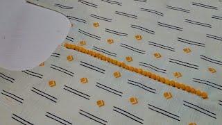 Neck design / How to stitch potli buttons neck on kurti / buttons /