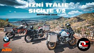 Jižní Itálie a Sicílie 1/2 mototrip 2024 - BMW R 1250 GS ADV, KTM 1290 R, AFRICA CRF 1000. Motogbox