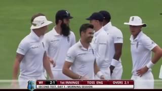 James Anderson at his best, showing how to swing ball. England vs WI