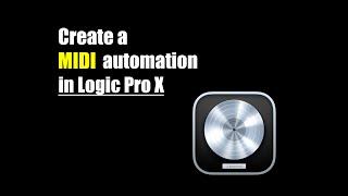 How to create a MIDI automation in Logic Pro X #shorts