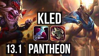 KLED vs PANTHEON (TOP) | Rank 5 Kled, 11/1/5, Godlike | EUW Grandmaster | 13.1