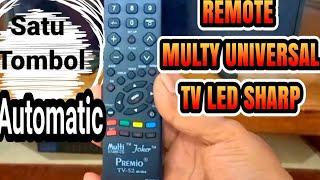 how to set joker tv sharp multi universal remote