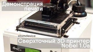 Nobel 1.0a сверхточный 3D принтер  | First time Printing