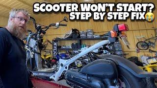 Scooter Won't Start? | Step By Step Fix when your Scoot won't start | Honda Ruckus