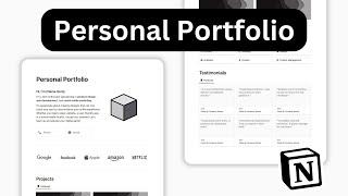 How to build your Personal Portfolio on Notion (Free Template 2024)