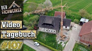 Fachwerkhaus VLog #107 - Wir bauen unseren Baukran auf