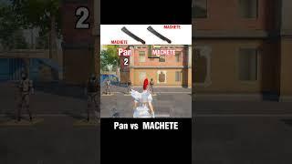 Pan vs  MACHETE damage  #pubg #pubgtipsandtricks