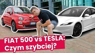 TESLA vs. FIAT 500 w benzynie. Co szybsze na 1000 km? | CZ. I