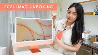 2021 NEW Apple iMac Orange Color Unboxing