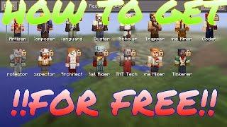 How To Get The Redstone Specialist Skins For Free|MINECRAFT POCKET EDITION