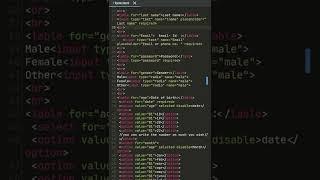 How to create a form in html and css | | Registration form | html | css | Coding | #shorts  | Web