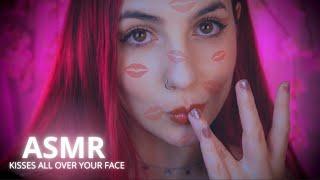ASMR Covering you with kisses (up close and lens kisses) 