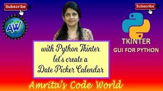 How to Create a Date Picker Calendar with Python Tkinter GUI