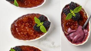 Blackberry Creme Brulee