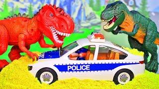 Мультики про полицию и про динозавров. Мультфильмы с игрушками Playmobil для детей 2020. Сборник!
