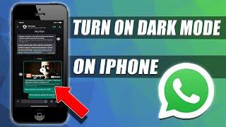 how to enable dark mode on whatsapp iphone | 2024