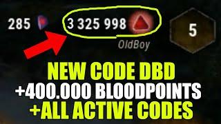 NEW Code for 400k Bloodpoints Dead by Daylight 2023 (DBD Promo Codes, Active Redeem Codes)